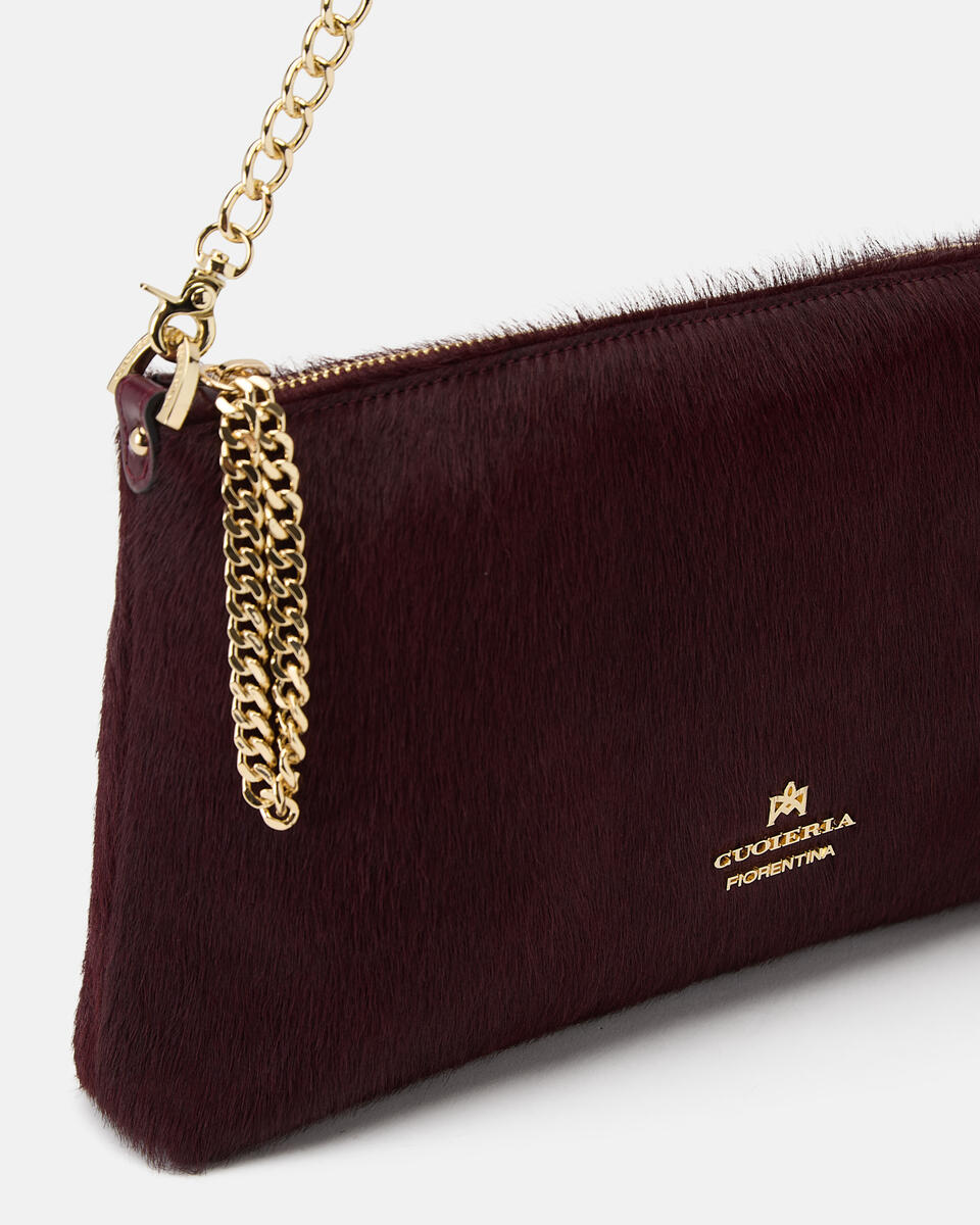 KLEINE POUCH Schwarzkirsche  - Handtaschen - Damen Taschen - Tasche - Cuoieria Fiorentina