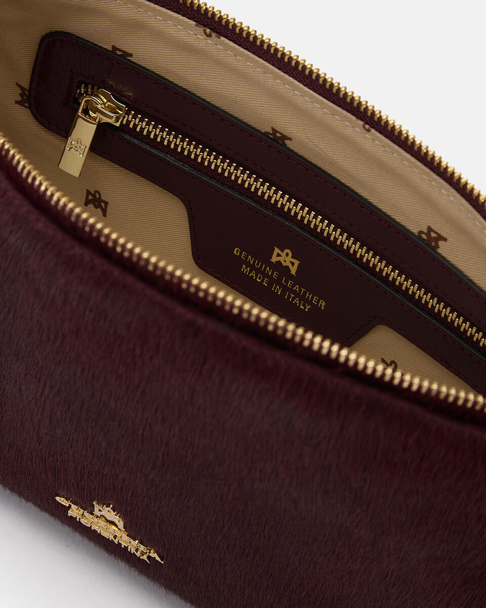 KLEINE POUCH Schwarzkirsche  - Handtaschen - Damen Taschen - Tasche - Cuoieria Fiorentina