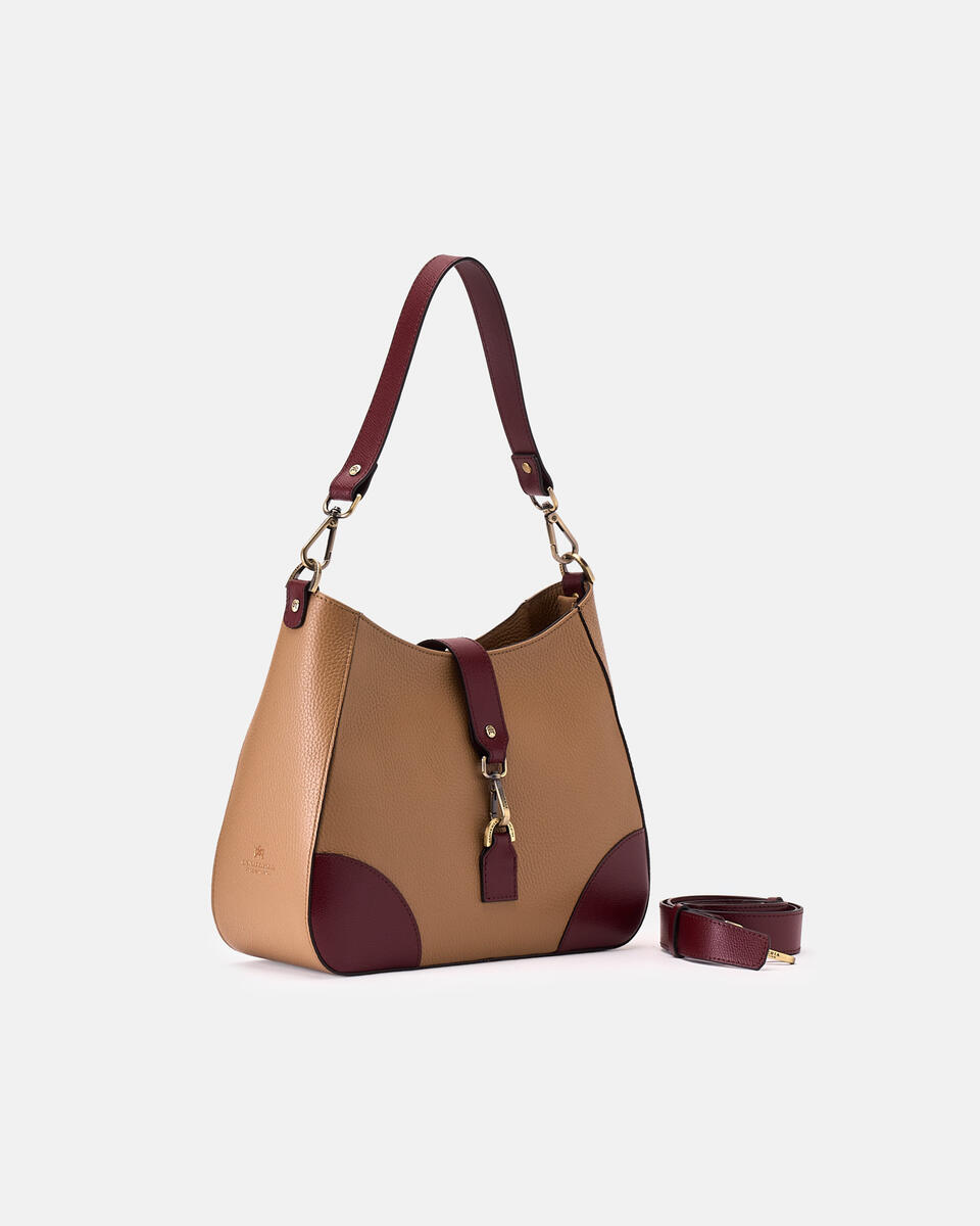 SCHULTERTASCHE Desertbordeaux  - Handtaschen - Damen Taschen - Tasche - Cuoieria Fiorentina