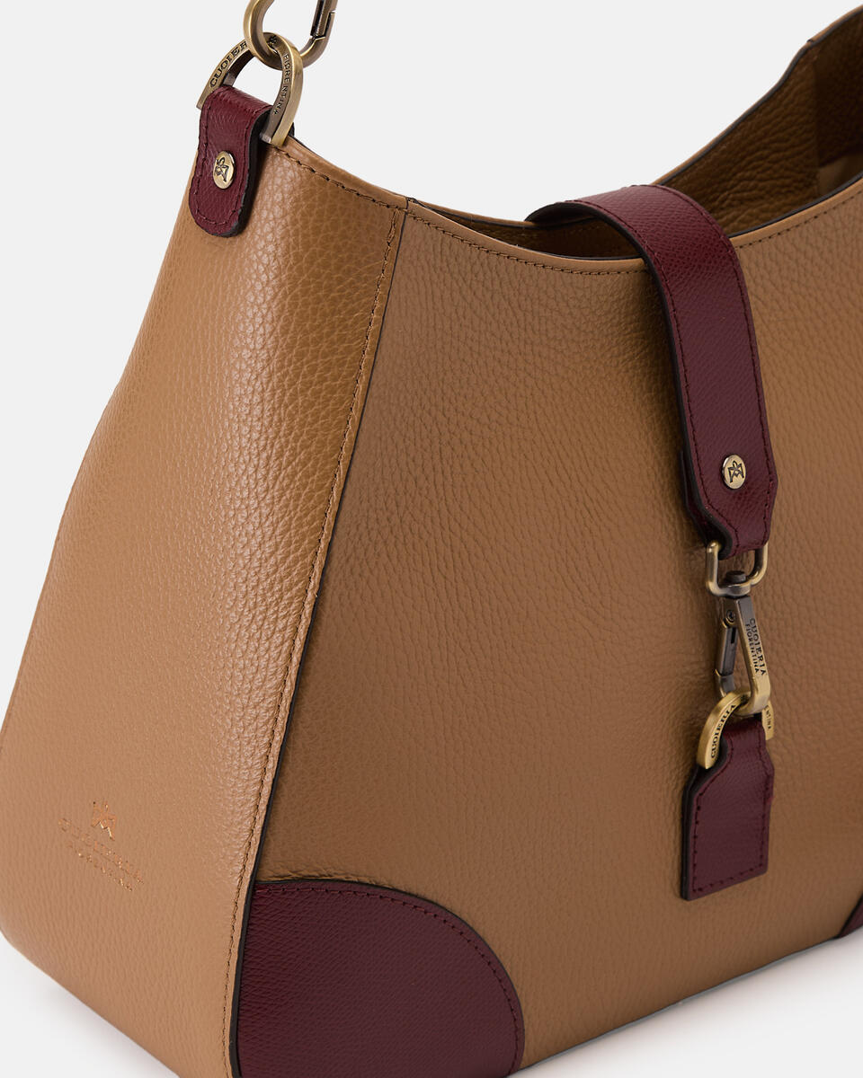 SCHULTERTASCHE Desertbordeaux  - Handtaschen - Damen Taschen - Tasche - Cuoieria Fiorentina