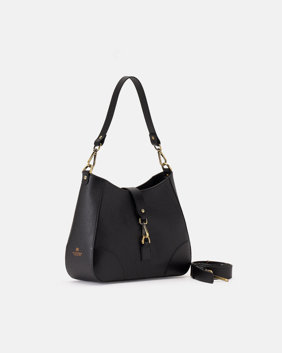 SCHULTERTASCHE Schwarz  - Handtaschen - Damen Taschen - Tasche - Cuoieria Fiorentina