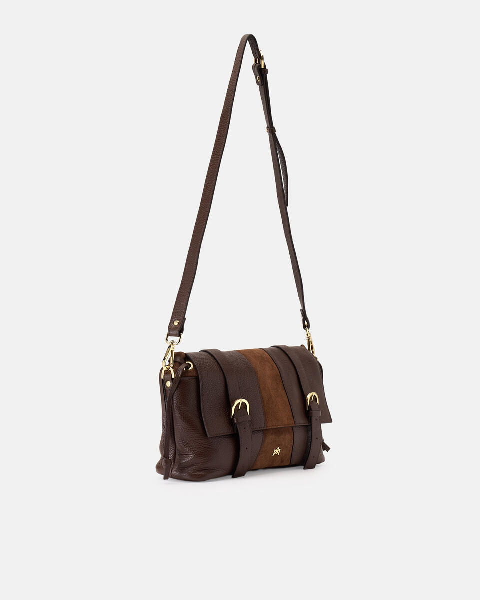 FLAP BAG Schokolade  - Messanger - Damen Taschen - Tasche - Cuoieria Fiorentina