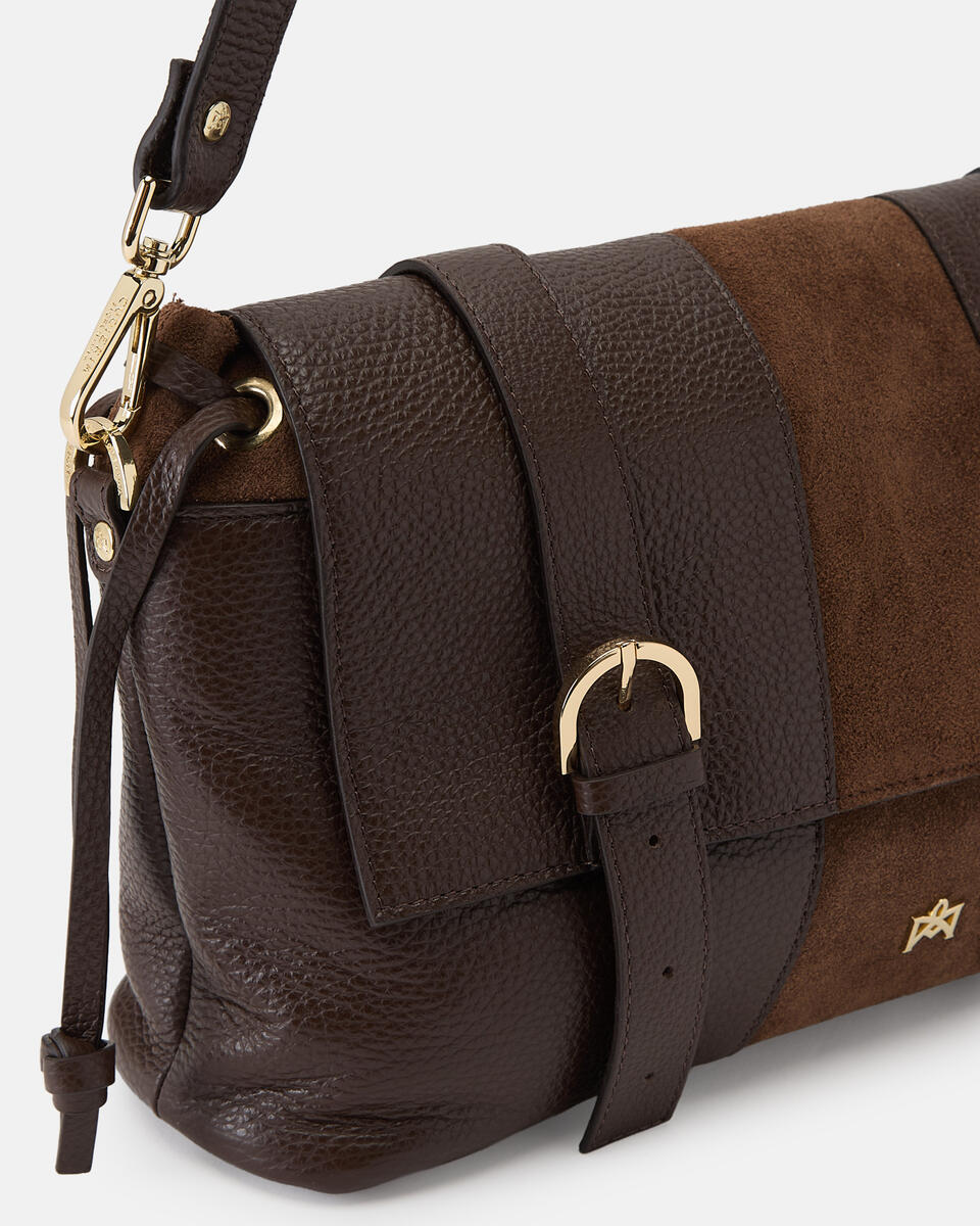 FLAP BAG Schokolade  - Messanger - Damen Taschen - Tasche - Cuoieria Fiorentina