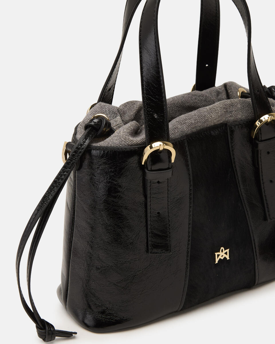 KLEINE HANDTASCHE Schwarz  - Cuoieria Fiorentina