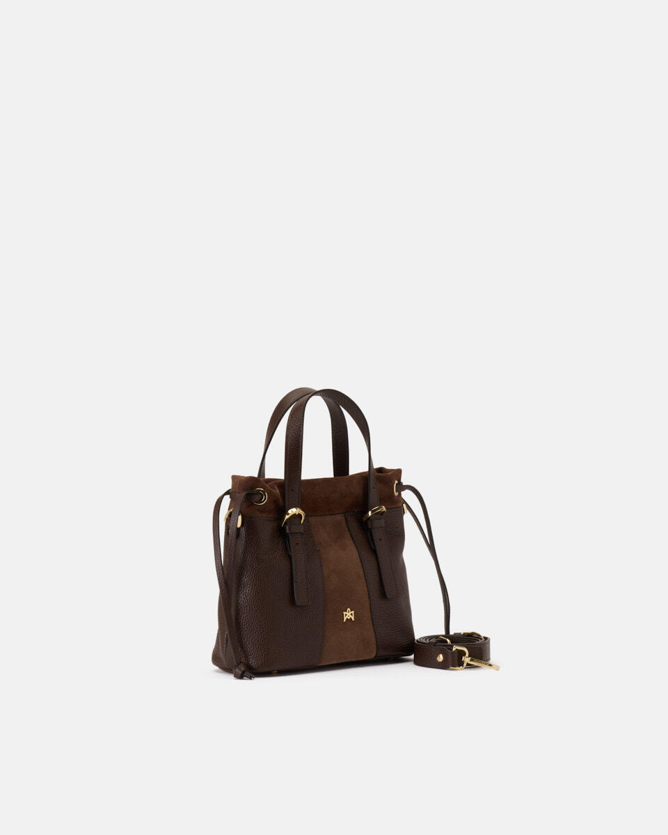 KLEINE HANDTASCHE Schokolade  - Handtaschen - Damen Taschen - Tasche - Cuoieria Fiorentina