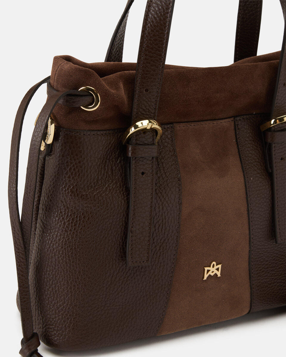 KLEINE HANDTASCHE Schokolade  - Handtaschen - Damen Taschen - Tasche - Cuoieria Fiorentina