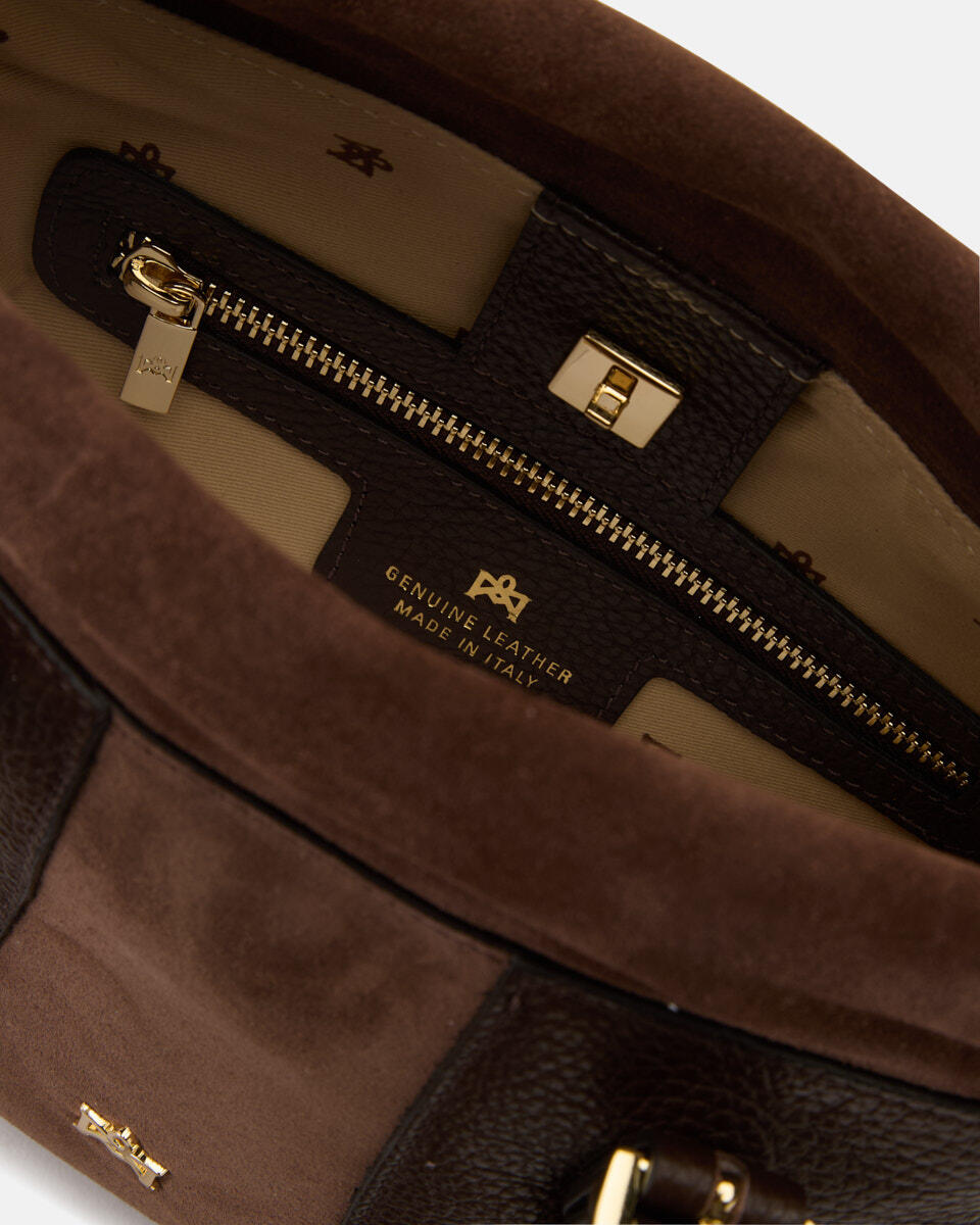 KLEINE HANDTASCHE Schokolade  - Handtaschen - Damen Taschen - Tasche - Cuoieria Fiorentina