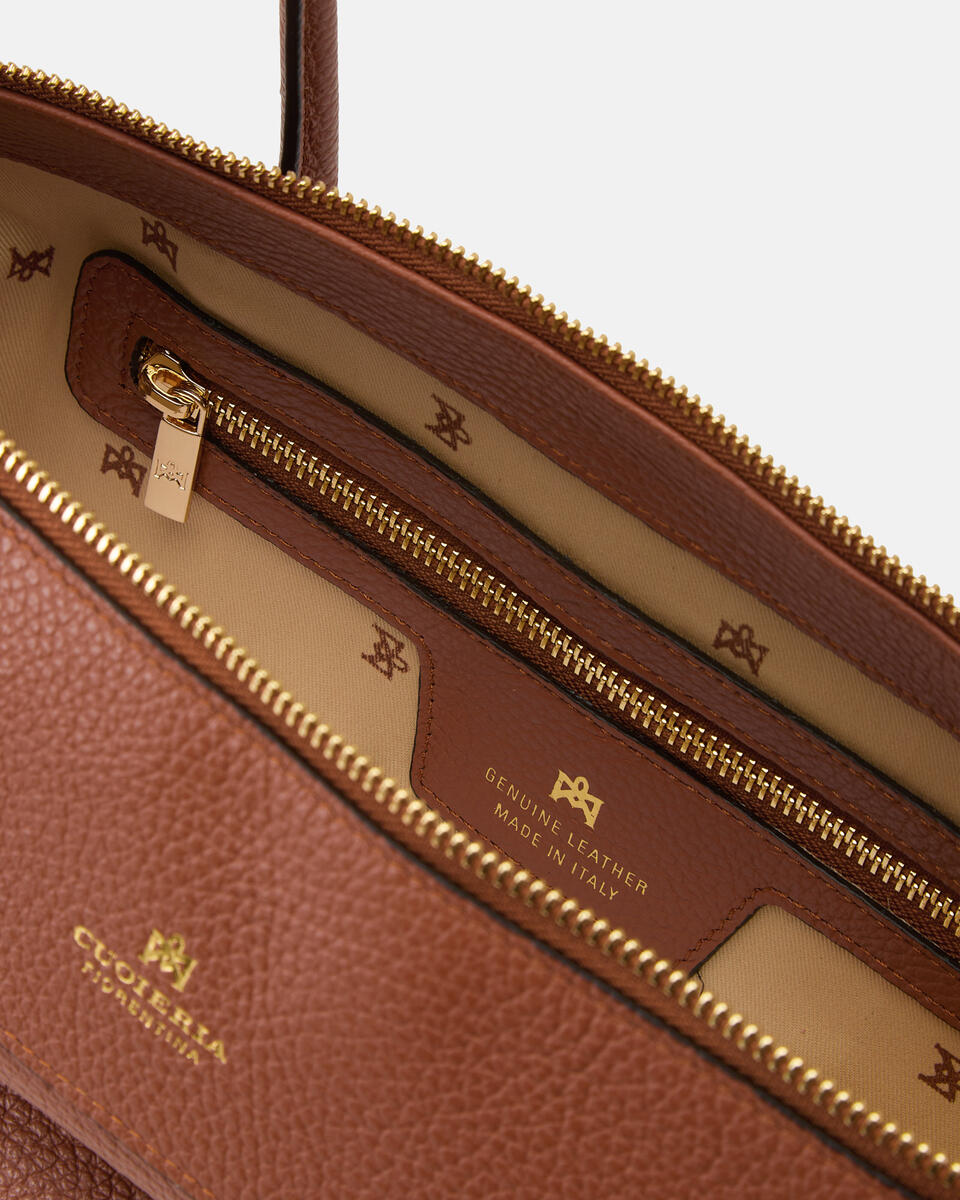 HANDTASCHE Karamell  - Handtaschen - Damen Taschen - Tasche - Cuoieria Fiorentina
