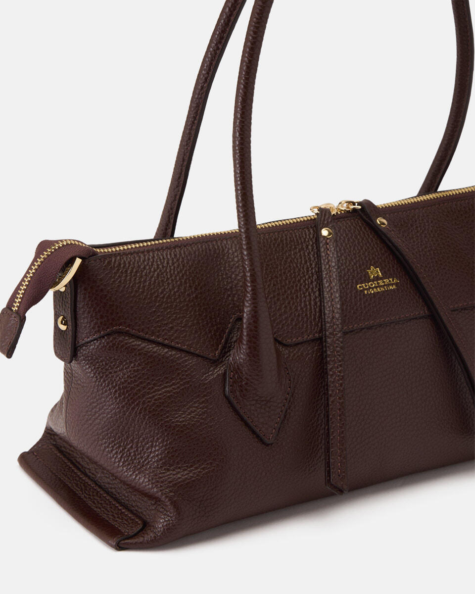 HANDTASCHE Schokolade  - Einkauftasche - Damen Taschen - Tasche - Cuoieria Fiorentina