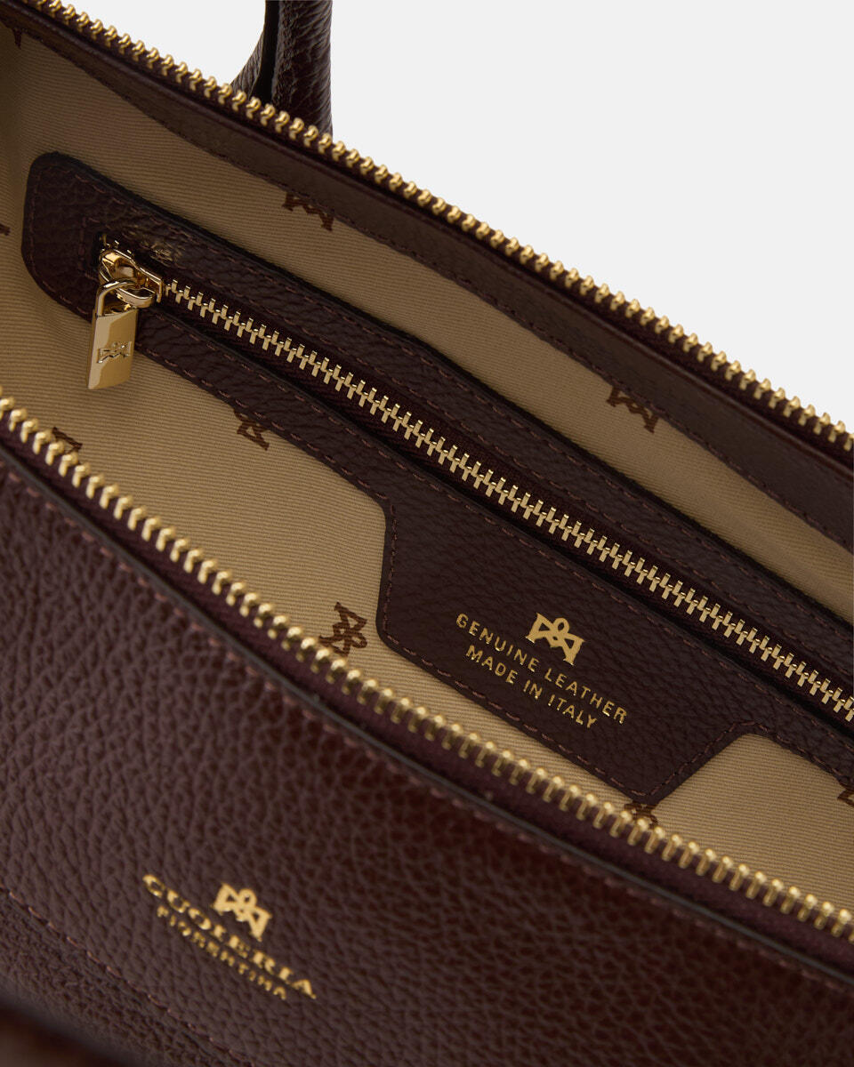 HANDTASCHE Schokolade  - Einkauftasche - Damen Taschen - Tasche - Cuoieria Fiorentina