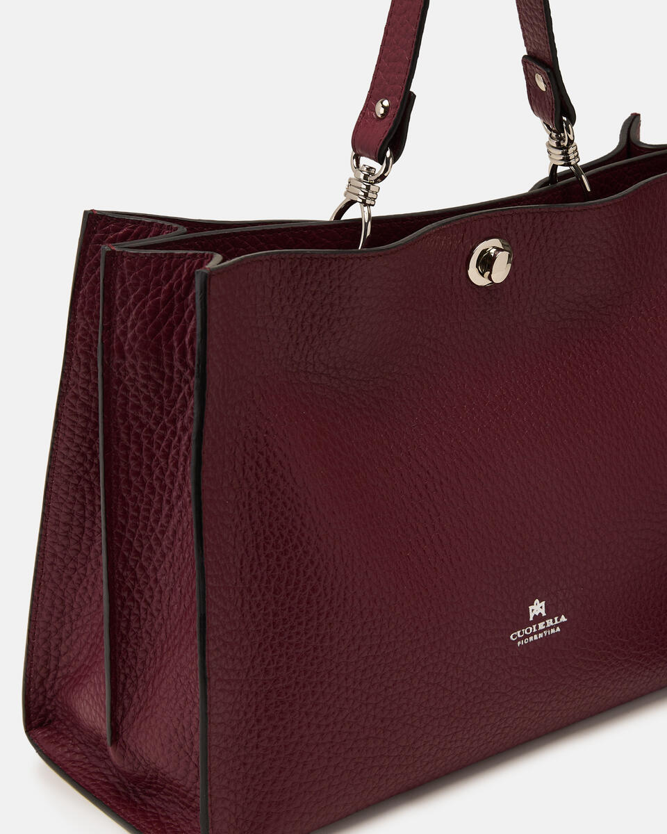 GROSSE HANDTASCHE Bordeaux  - Handtaschen - Damen Taschen - Tasche - Cuoieria Fiorentina
