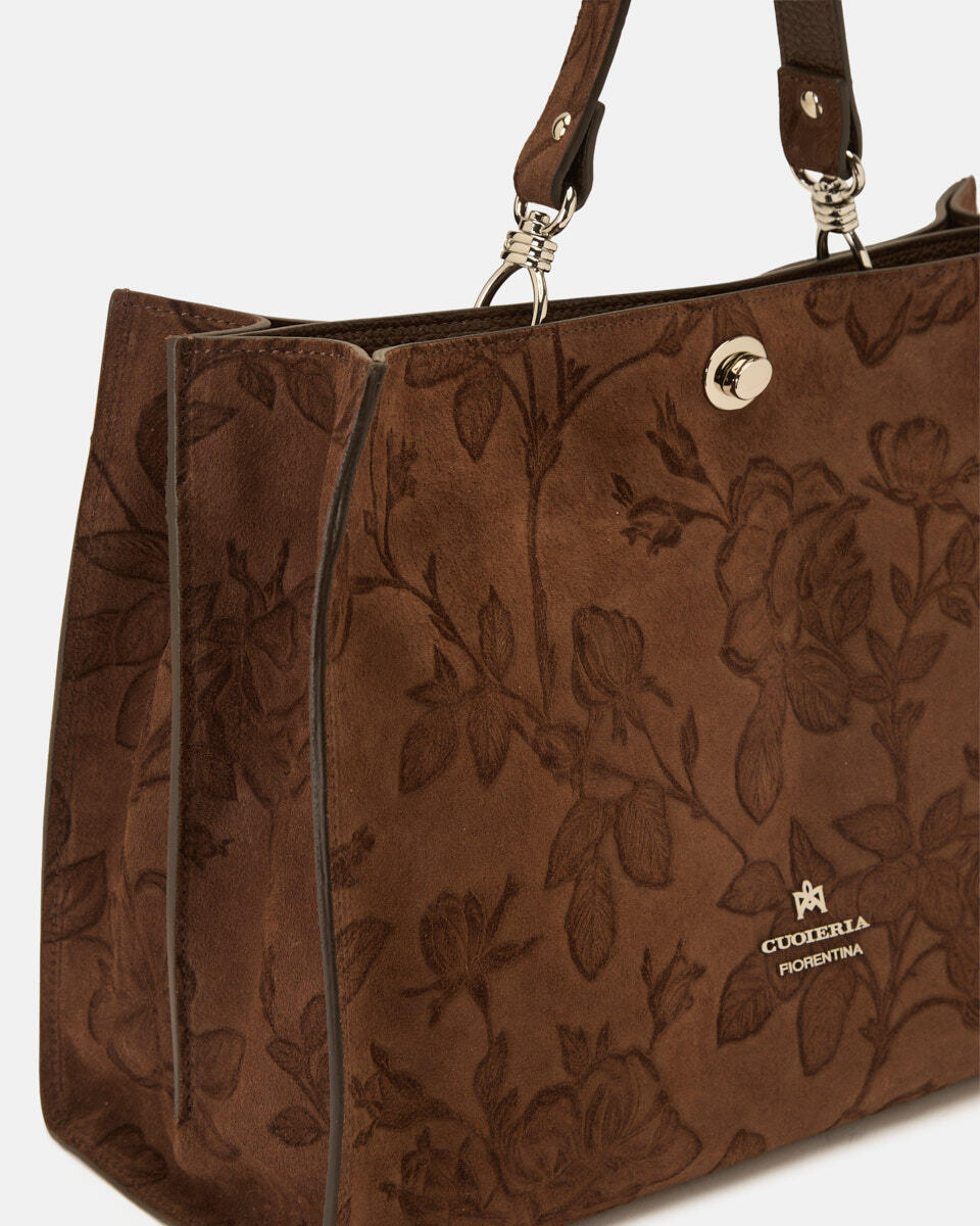GROSSE HANDTASCHE Schokolade  - Handtaschen - Damen Taschen - Tasche - Cuoieria Fiorentina