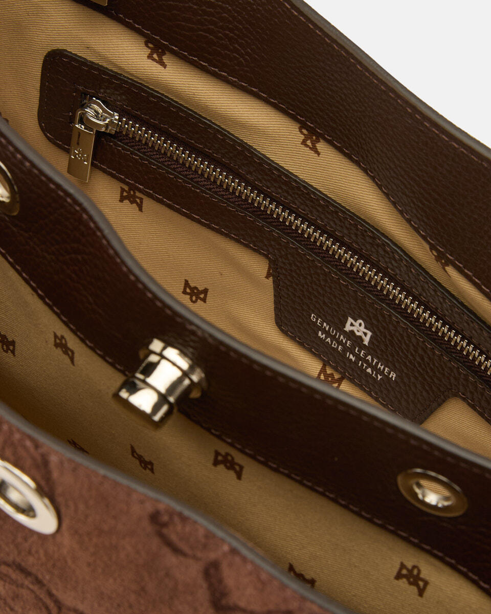 GROSSE HANDTASCHE Schokolade  - Handtaschen - Damen Taschen - Tasche - Cuoieria Fiorentina