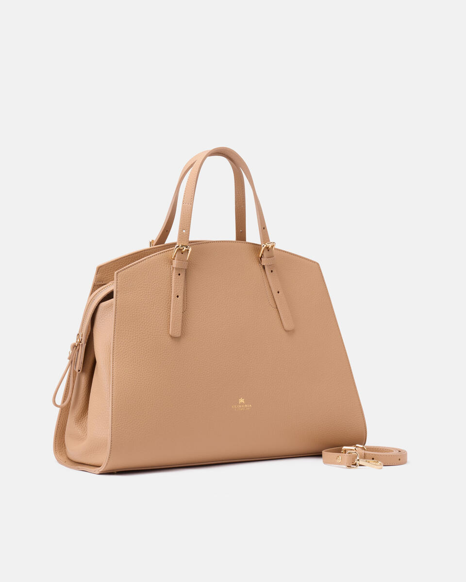 GROSSE HANDTASCHE Nude  - Cuoieria Fiorentina