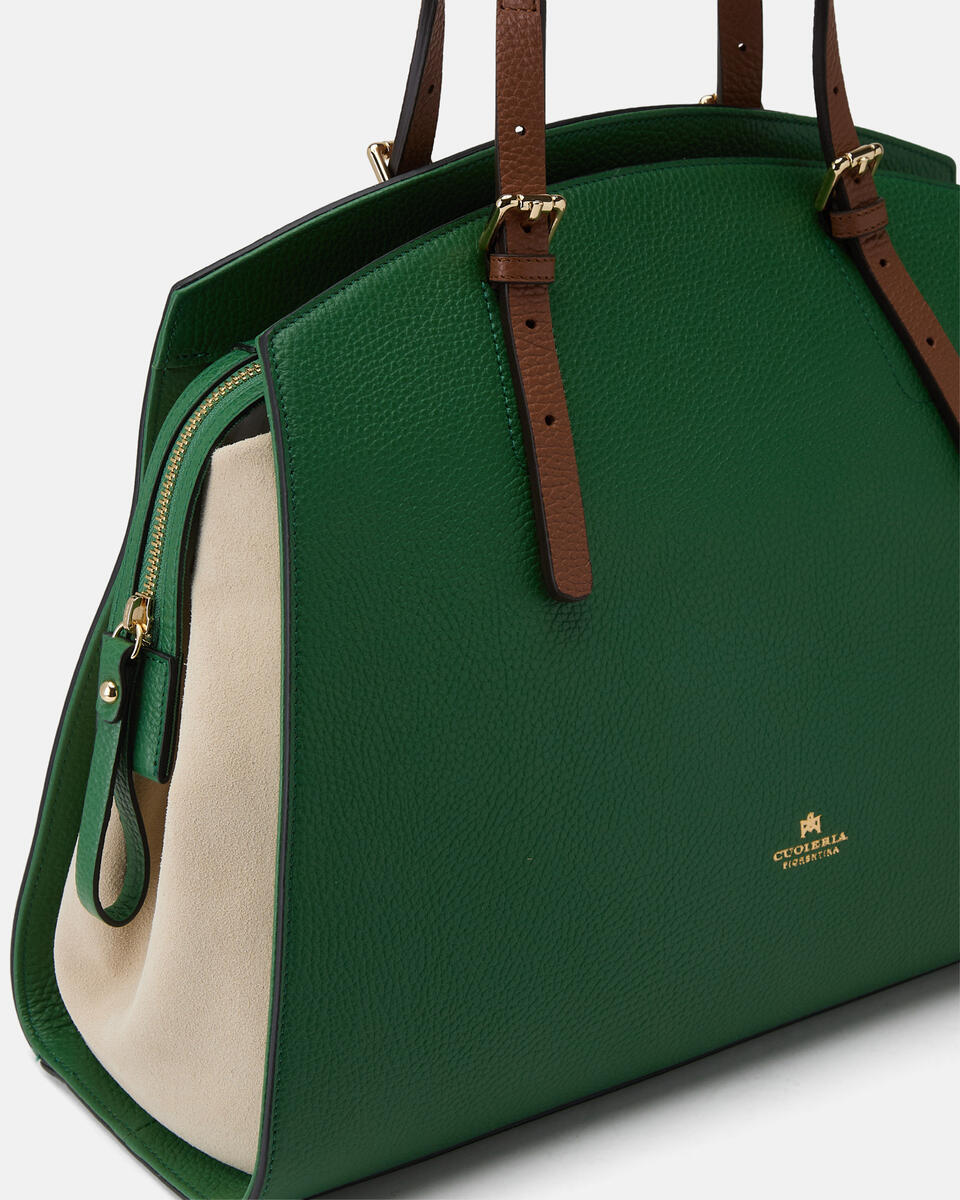GROSSE HANDTASCHE Aloeproseccocaramel  - Handtaschen - Damen Taschen - Tasche - Cuoieria Fiorentina
