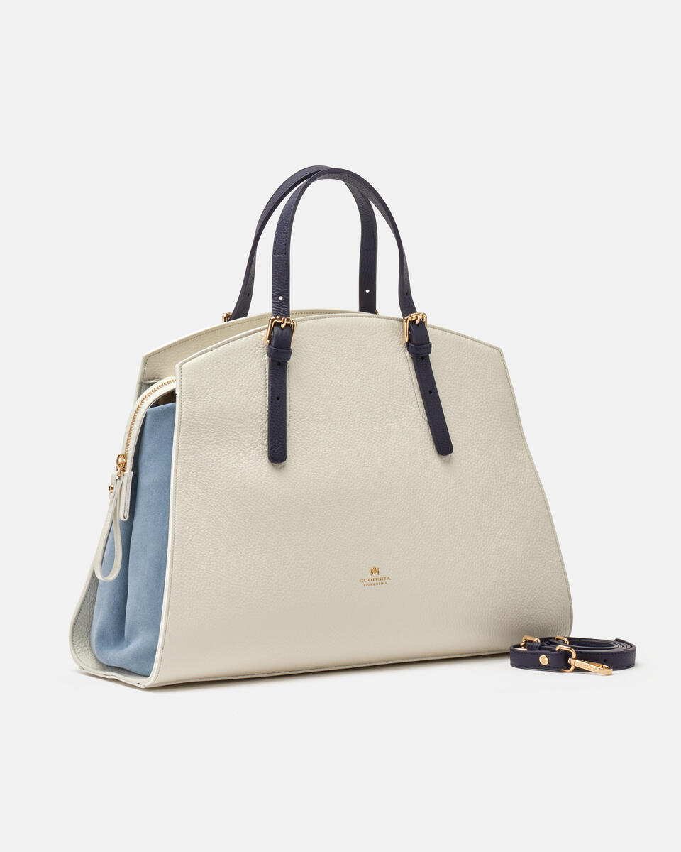 GROSSE HANDTASCHE Weiss  - Handtaschen - Damen Taschen - Tasche - Cuoieria Fiorentina