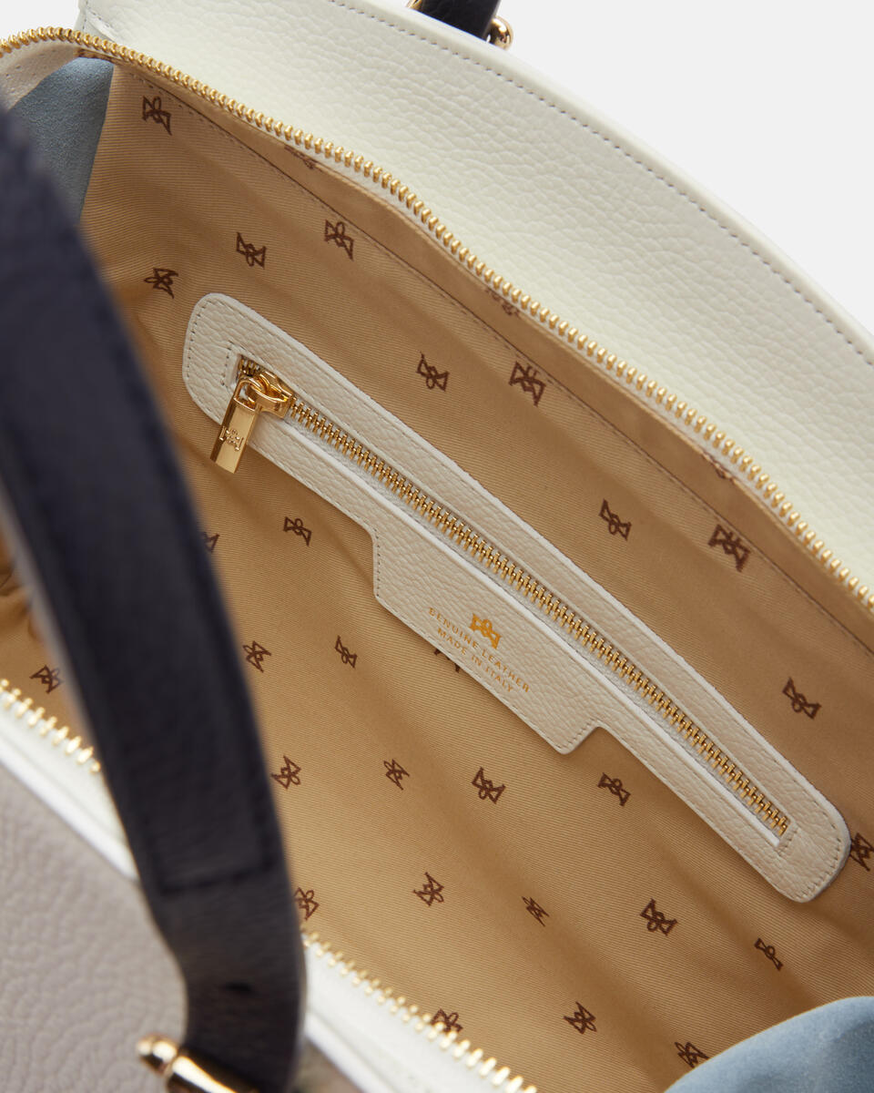 GROSSE HANDTASCHE Weiss  - Handtaschen - Damen Taschen - Tasche - Cuoieria Fiorentina