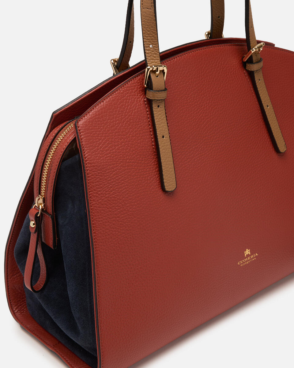 GROSSE HANDTASCHE Brickoceanodesert  - Handtaschen - Damen Taschen - Tasche - Cuoieria Fiorentina