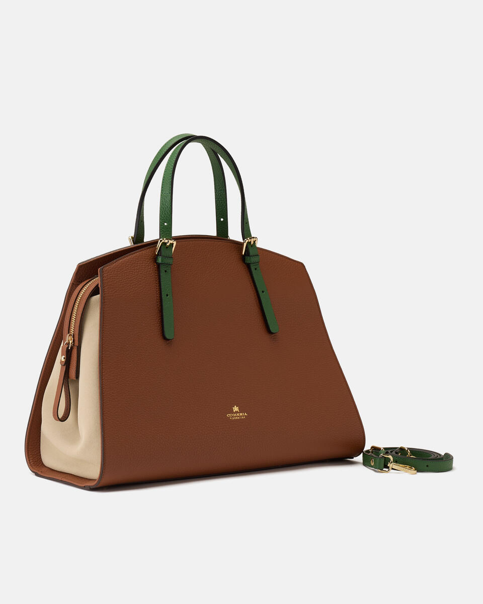 GROSSE HANDTASCHE Caramelproseccoaloe  - Handtaschen - Damen Taschen - Tasche - Cuoieria Fiorentina