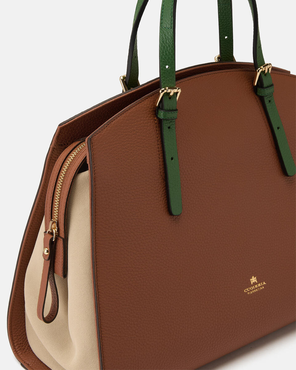 GROSSE HANDTASCHE Caramelproseccoaloe  - Handtaschen - Damen Taschen - Tasche - Cuoieria Fiorentina