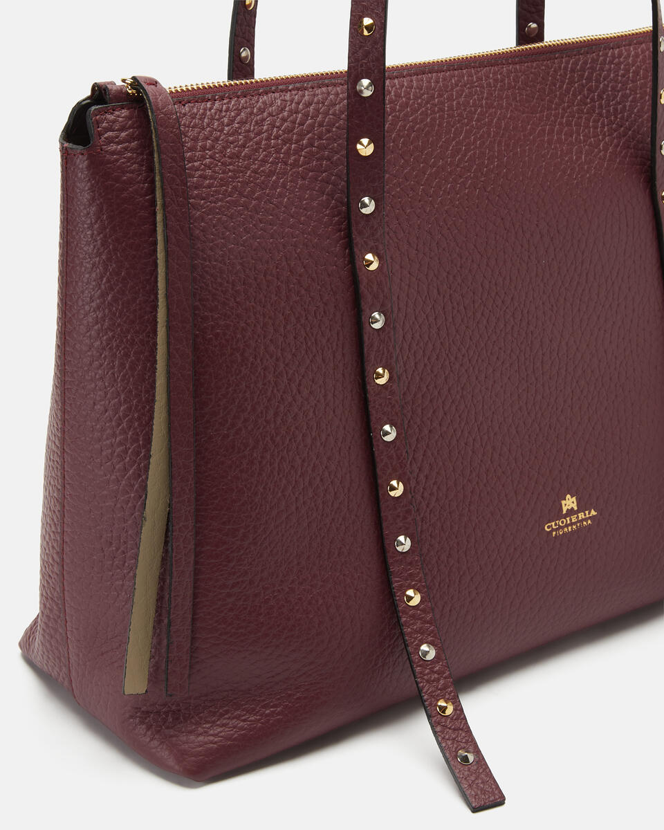 Einkaufstasche Bordeaux  - Einkauftasche - Damen Taschen - Tasche - Cuoieria Fiorentina