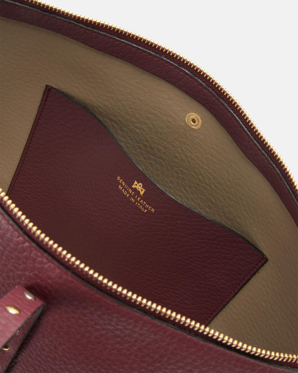TOTE BAG Bordeaux  - Schultertaschen - Damen Taschen - Tasche - Cuoieria Fiorentina