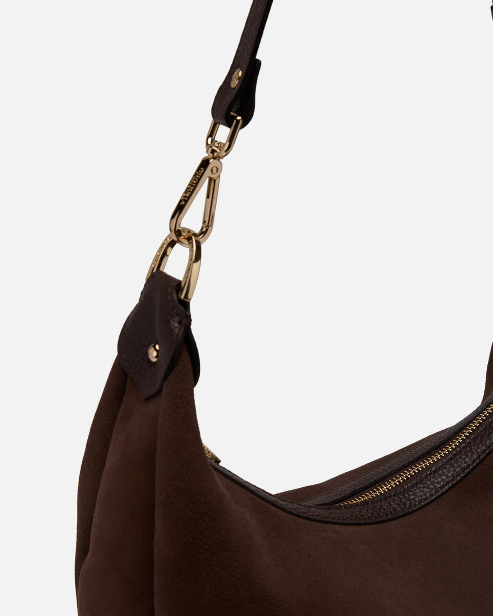 KLEINE SCHULTERTASCHE Schokolade  - Schultertaschen - Damen Taschen - Tasche - Cuoieria Fiorentina