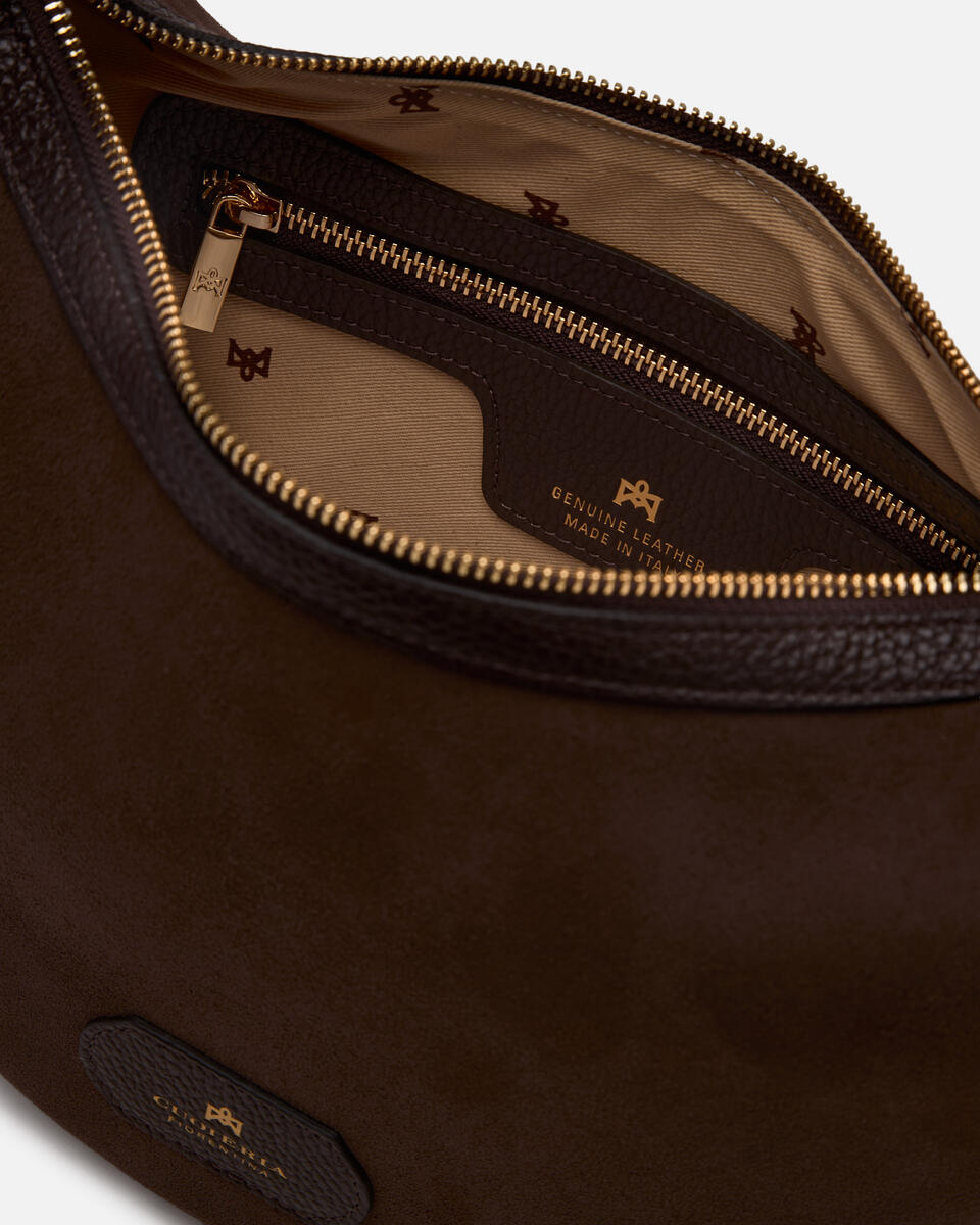 KLEINE SCHULTERTASCHE Schokolade  - Schultertaschen - Damen Taschen - Tasche - Cuoieria Fiorentina