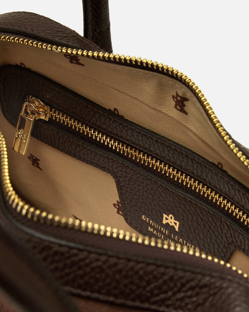 KLEINE HANDTASCHE Schokolade  - Handtaschen - Damen Taschen - Tasche - Cuoieria Fiorentina