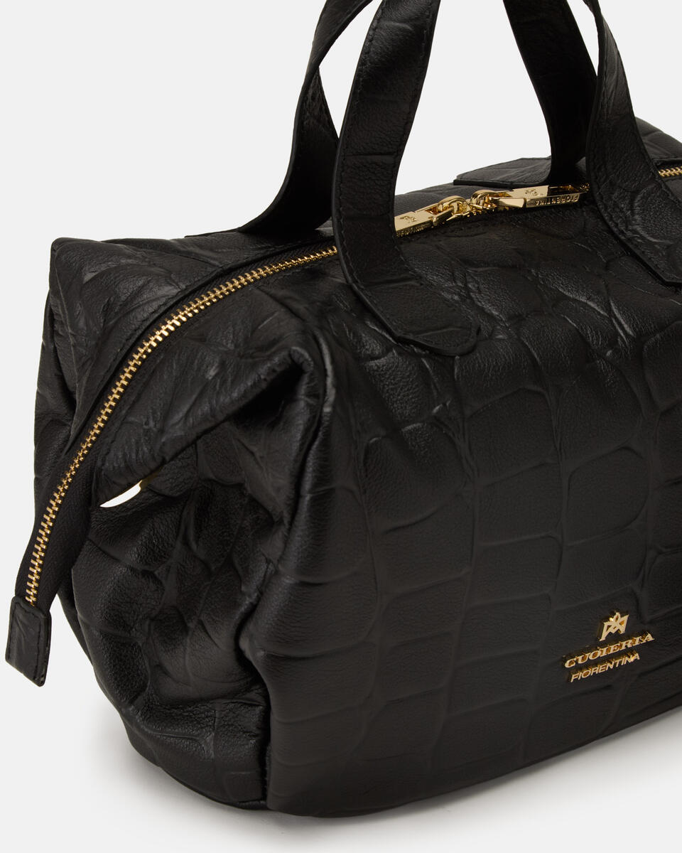 KLEINE TOTE BAG Schwarz  - Cuoieria Fiorentina