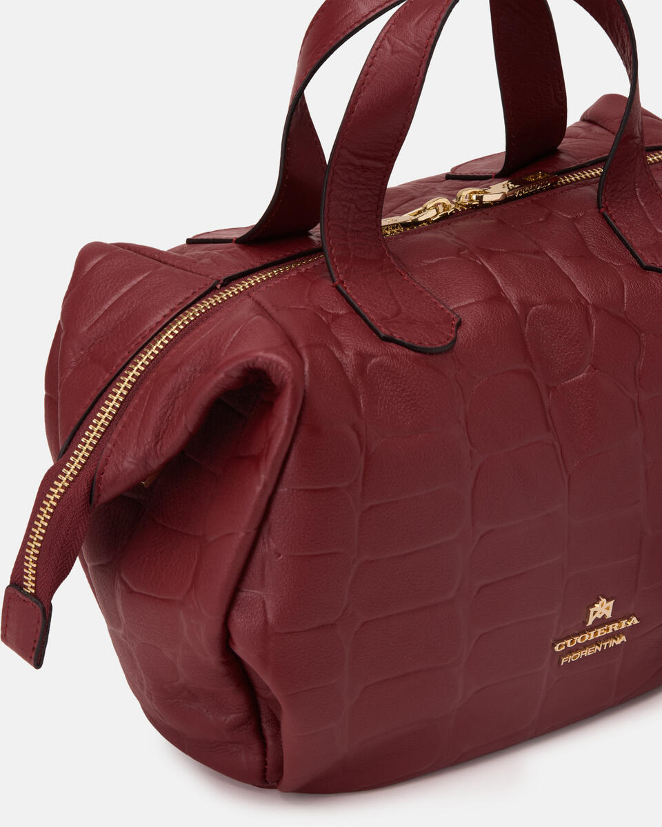 KLEINE TOTE BAG Rubin-farbe  - Cuoieria Fiorentina