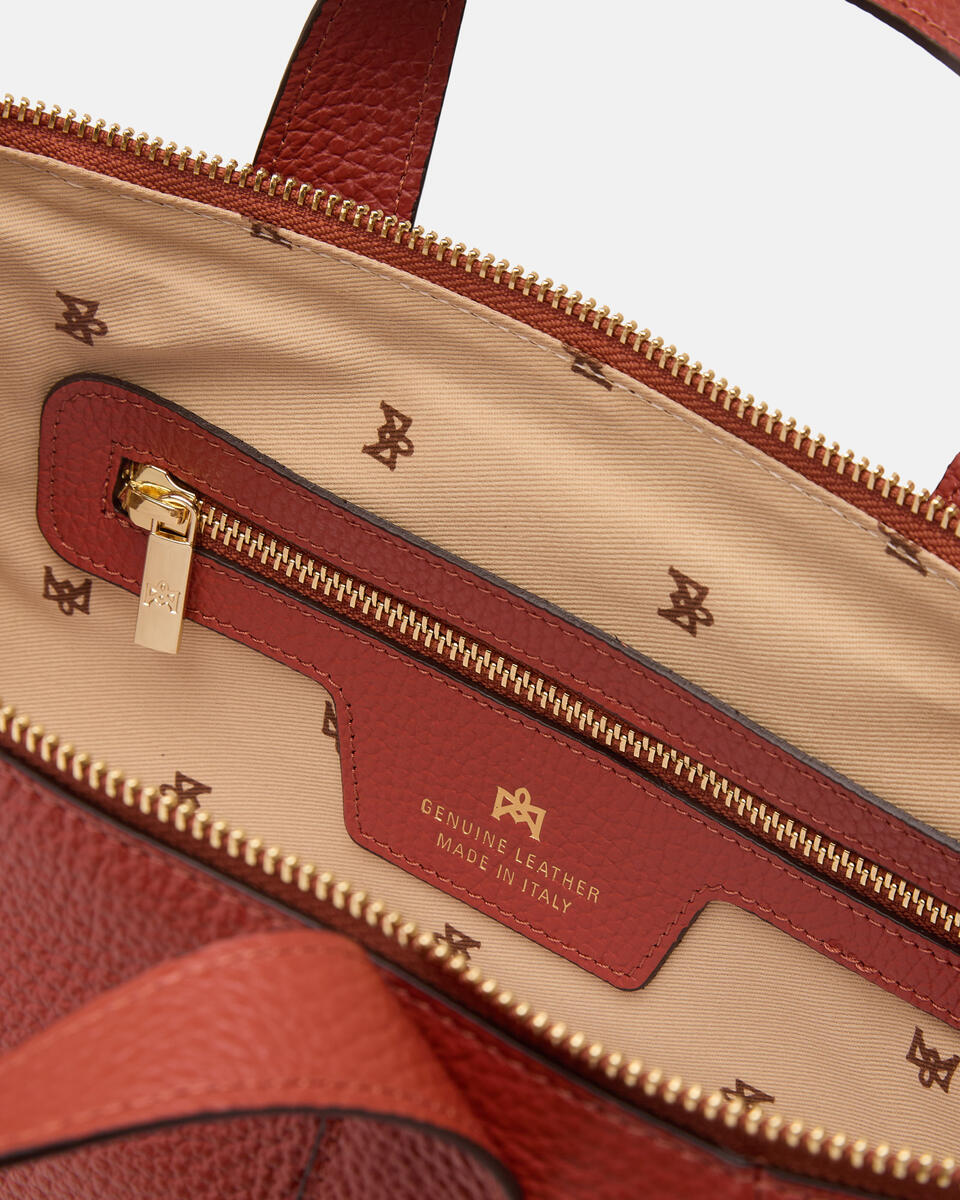 KLEINE DUFFLE Brick  - Handtaschen - Damen Taschen - Tasche - Cuoieria Fiorentina