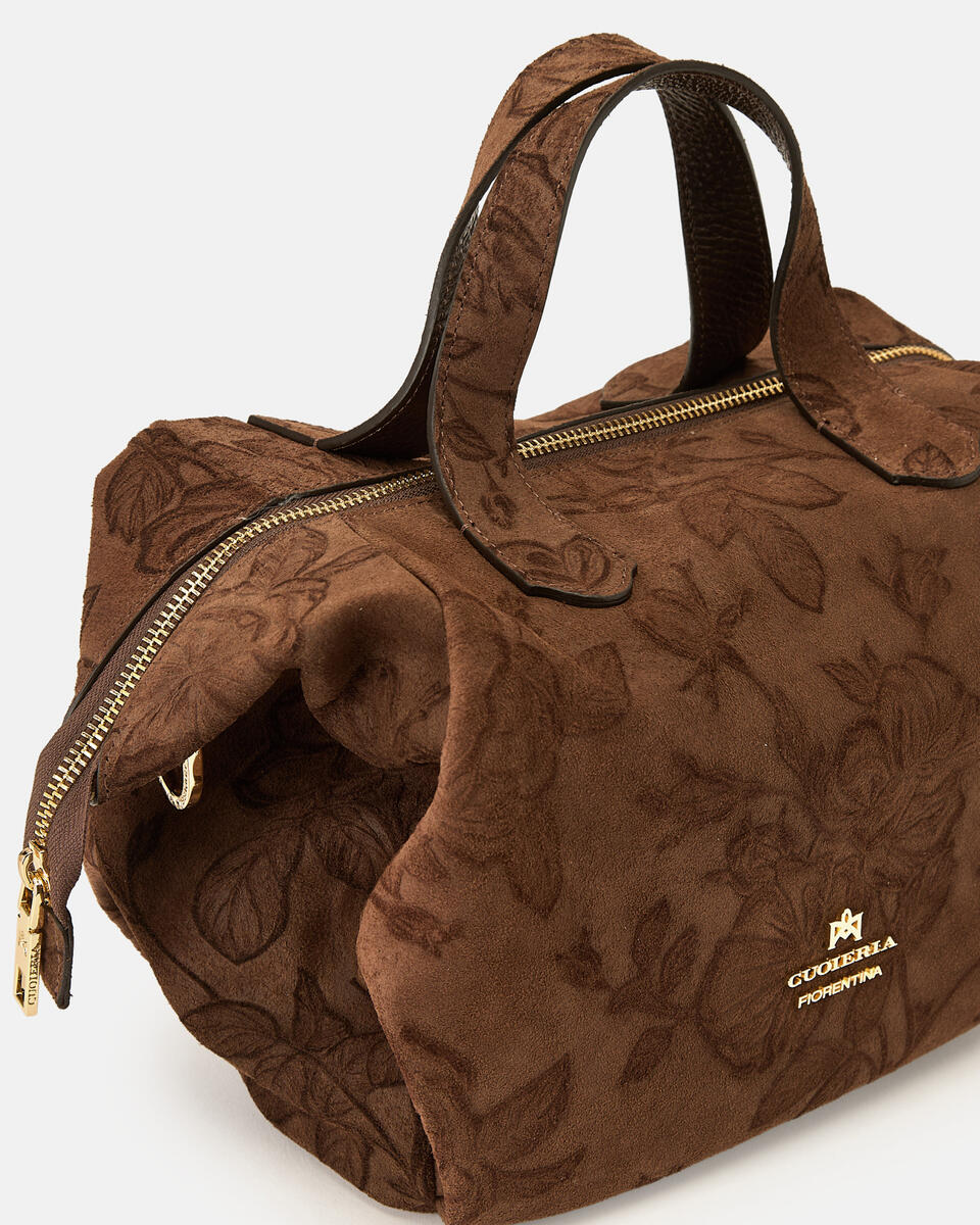 KLEINE DUFFLE Schokolade  - Handtaschen - Damen Taschen - Tasche - Cuoieria Fiorentina