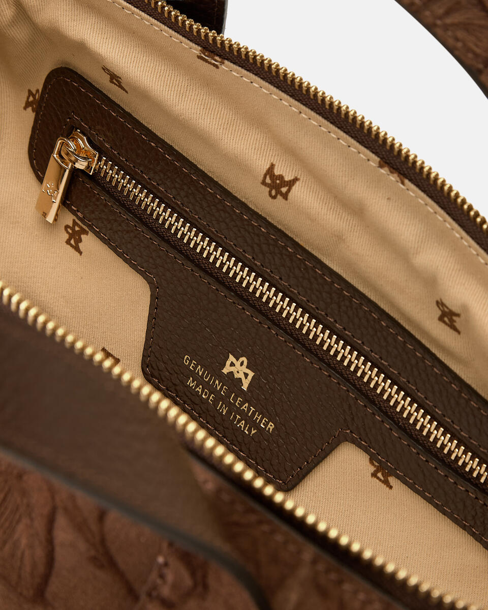 KLEINE DUFFLE Schokolade  - Handtaschen - Damen Taschen - Tasche - Cuoieria Fiorentina