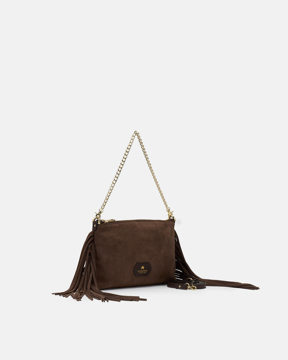 POUCH Schokolade  - Handtaschen - Damen Taschen - Tasche - Cuoieria Fiorentina