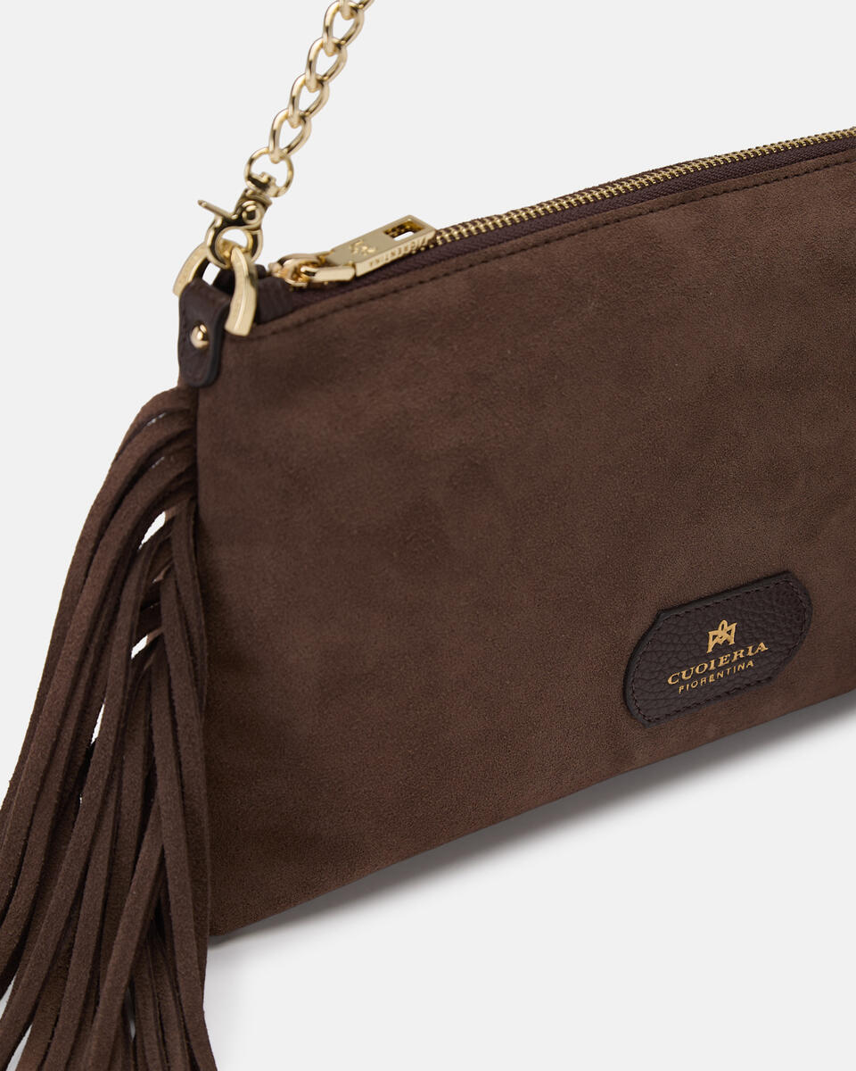 POUCH Schokolade  - Handtaschen - Damen Taschen - Tasche - Cuoieria Fiorentina