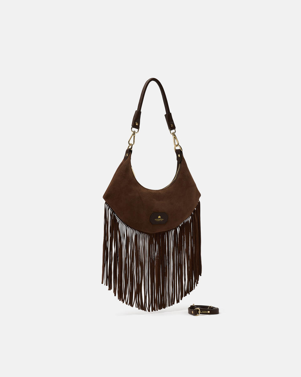 KLEINE SCHULTERTASCHE Schokolade  - Schultertaschen - Damen Taschen - Tasche - Cuoieria Fiorentina