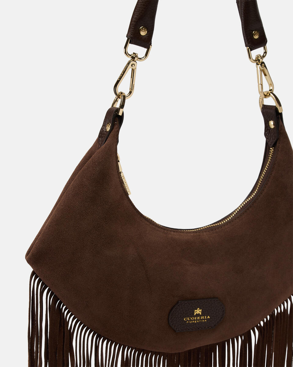 KLEINE SCHULTERTASCHE Schokolade  - Schultertaschen - Damen Taschen - Tasche - Cuoieria Fiorentina