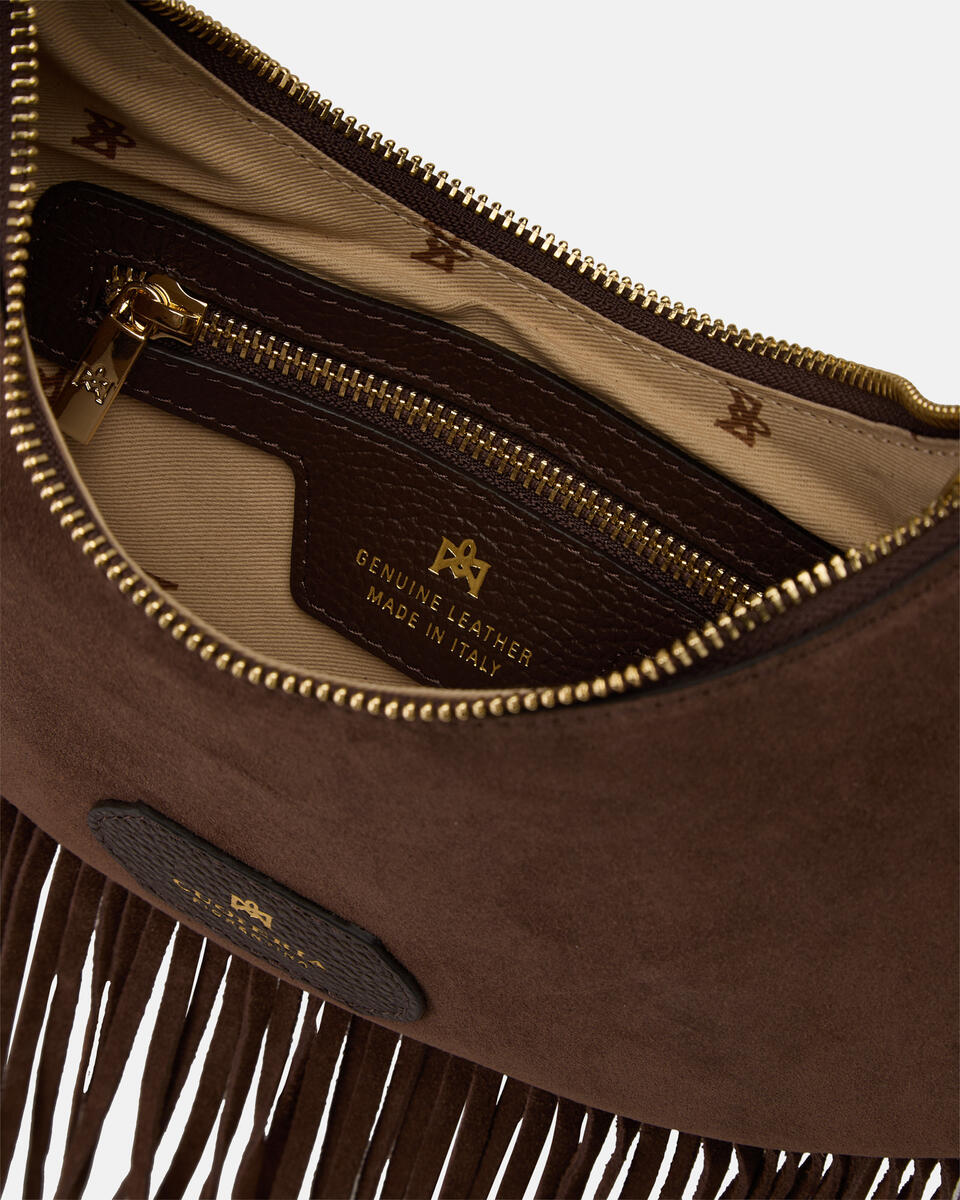 KLEINE SCHULTERTASCHE Schokolade  - Schultertaschen - Damen Taschen - Tasche - Cuoieria Fiorentina