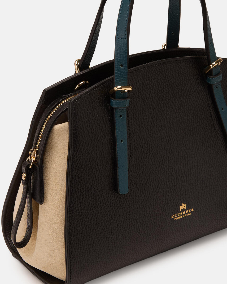 KLEINE HANDTASCHE Schwarzproseccoerdol  - Cuoieria Fiorentina