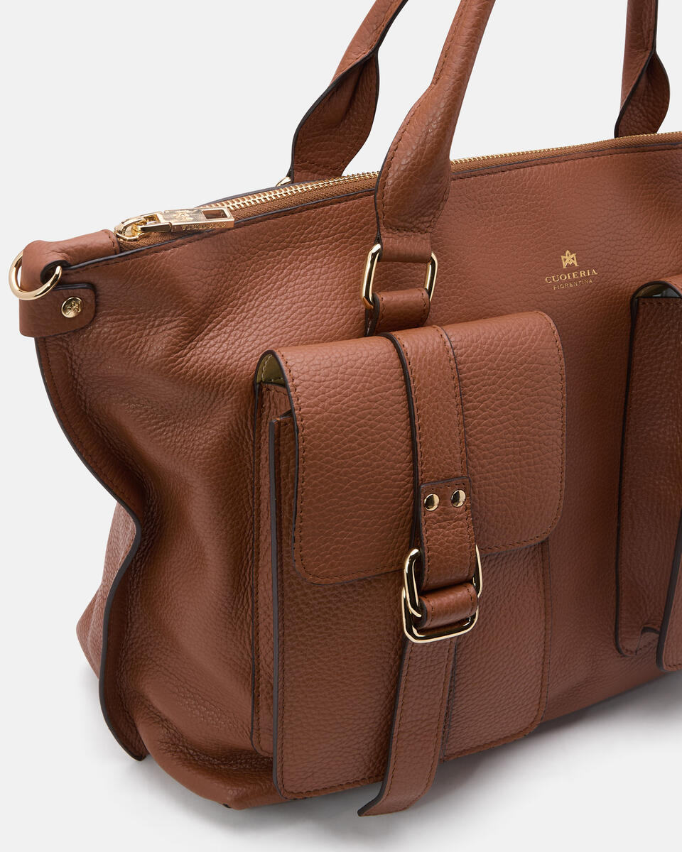 HANDTASCHE Karamell  - Handtaschen - Damen Taschen - Tasche - Cuoieria Fiorentina