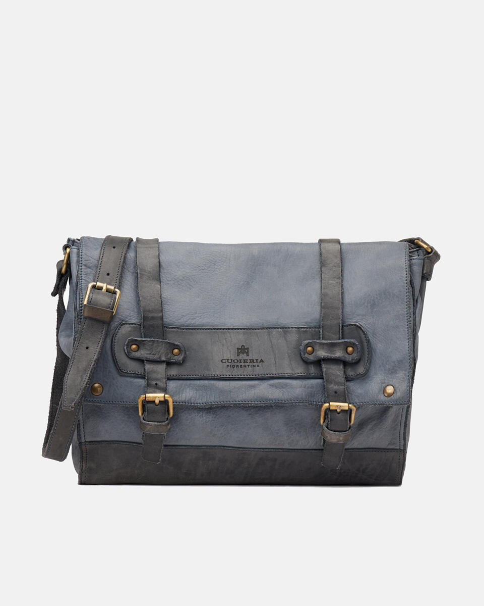 MESSENGER Denim  - Schultergut - Herren Taschen - Tasche - Cuoieria Fiorentina