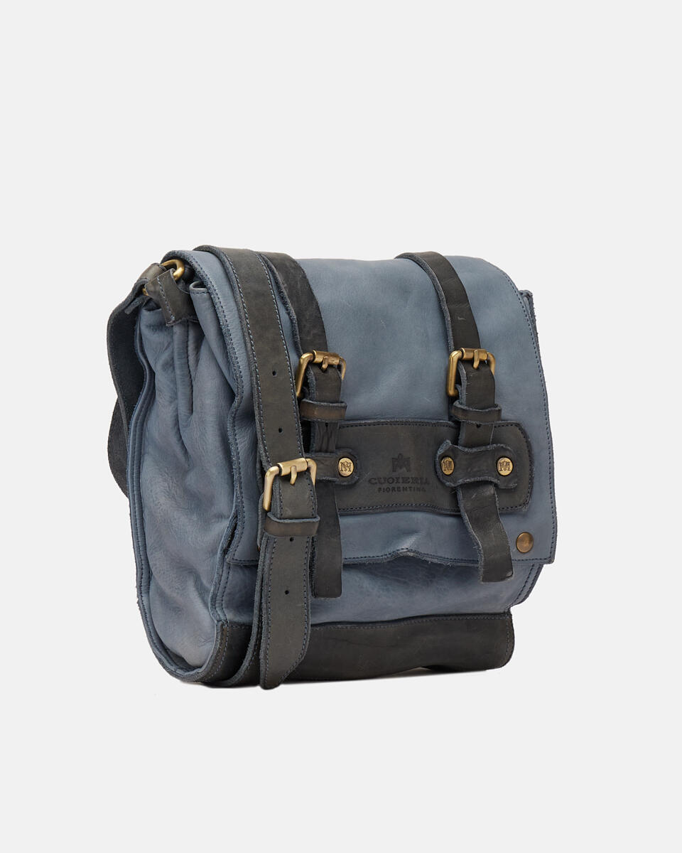 MESSENGER Denim  - Schultergut - Herren Taschen - Tasche - Cuoieria Fiorentina