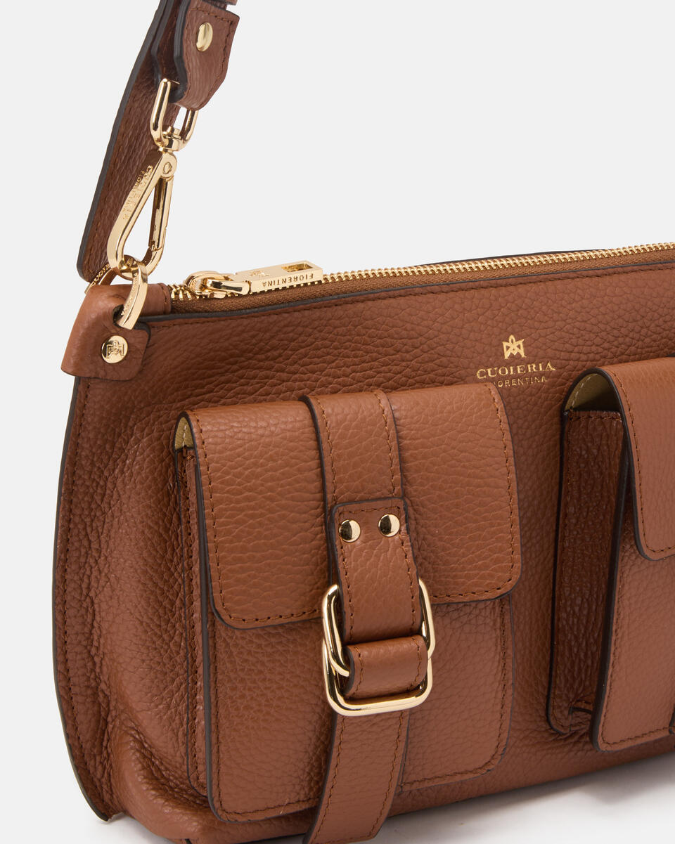 Kleine umhängetasche Karamell  - Schultergut - Damen Taschen - Tasche - Cuoieria Fiorentina