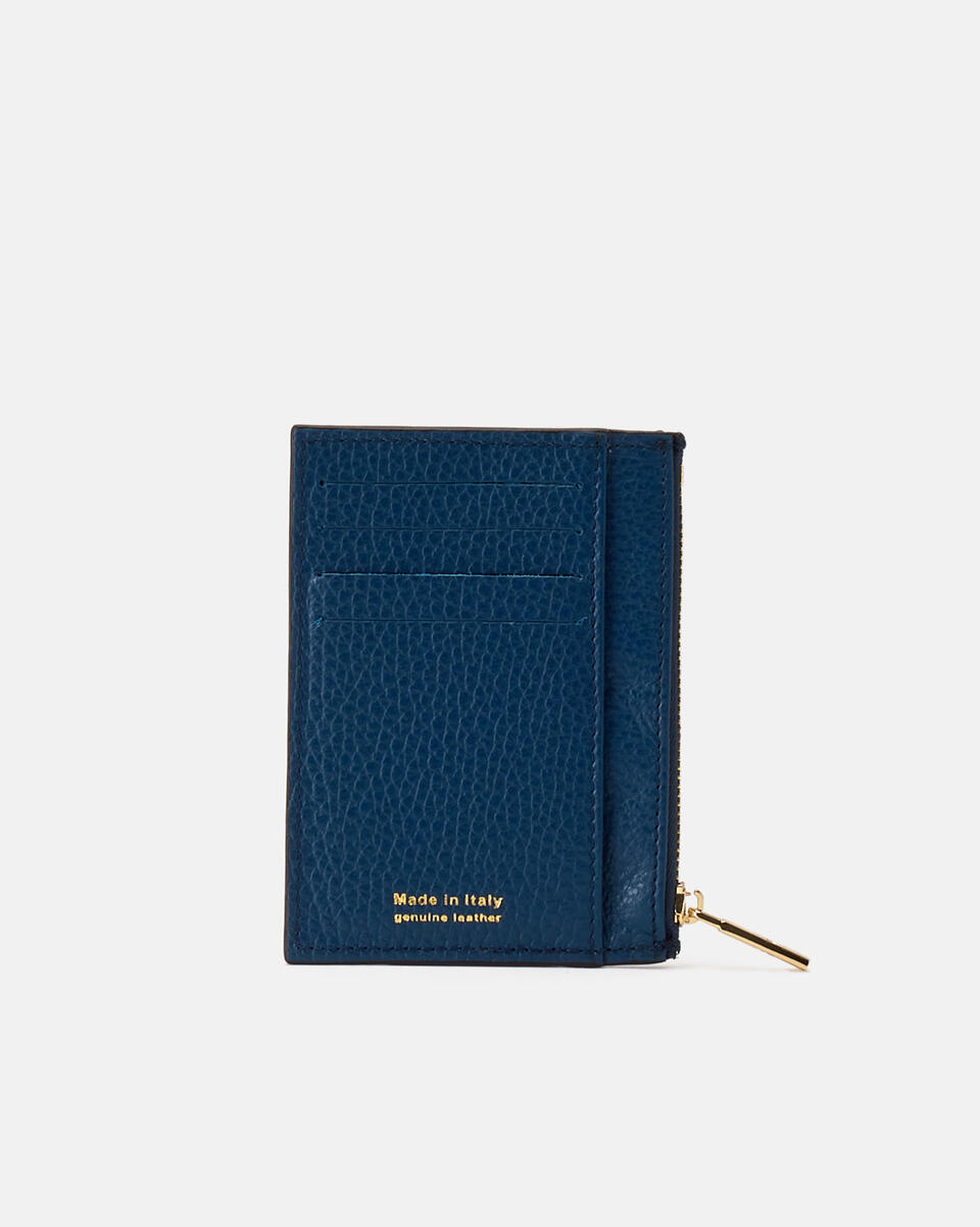Kartenhalter mit Reißverschluss Ozean  - Damen Brieftaschen - Damen Brieftaschen - Brieftaschen - Cuoieria Fiorentina