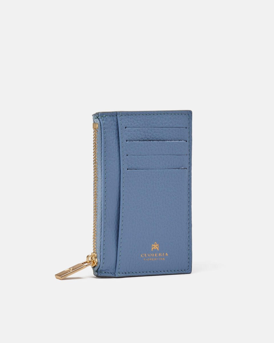 Kartenhalter mit Reißverschluss Sky  - Damen Brieftaschen - Brieftaschen - Cuoieria Fiorentina