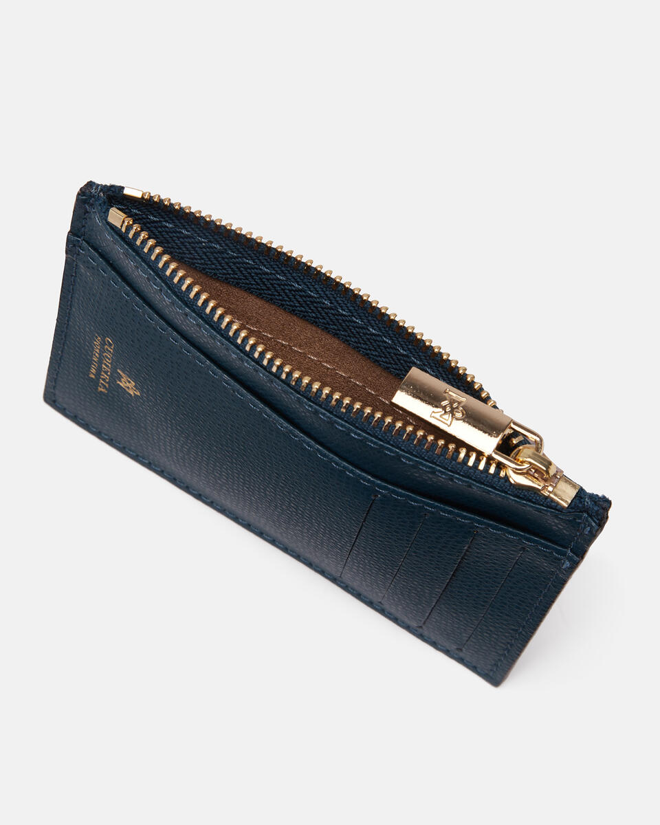 Kartenhalter mit Reißverschluss ErdÖl  - Damen Brieftaschen - Damen Brieftaschen - Brieftaschen - Cuoieria Fiorentina