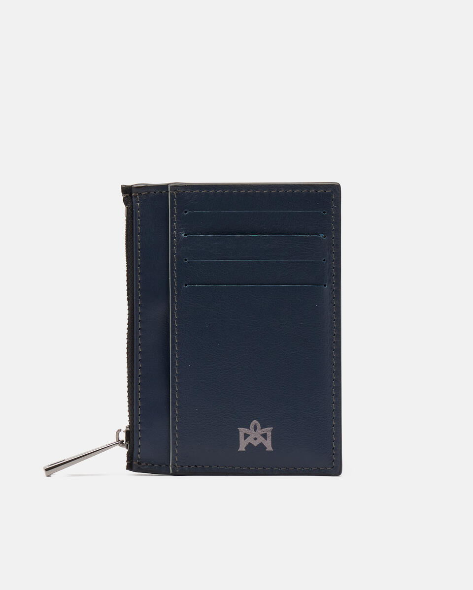 Kartenhalter mit Reißverschluss Blutaupe  - Herren Brieftaschen - Brieftaschen - Cuoieria Fiorentina