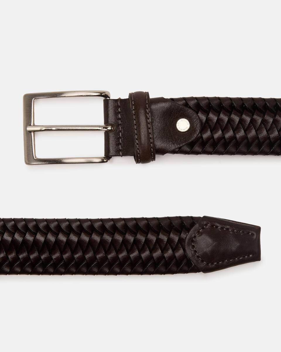 ELASTISCHER GÜRTEL Dunkelbraun  - Herren Gürtel - Gürtel - Cuoieria Fiorentina