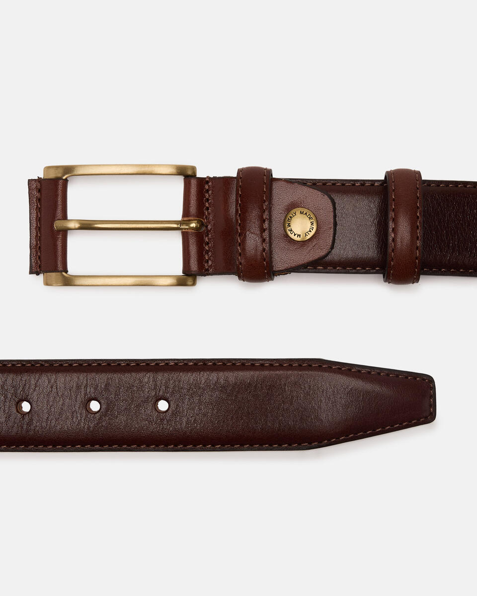 Freizeitgürtel Dunkelbraun  - Herren Gürtel - Gürtel - Cuoieria Fiorentina